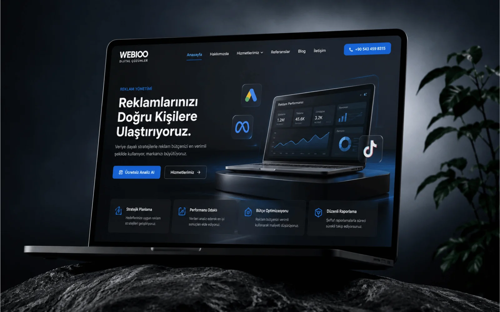 Webioo internet reklamcılığı analiz ve optimizasyon süreci