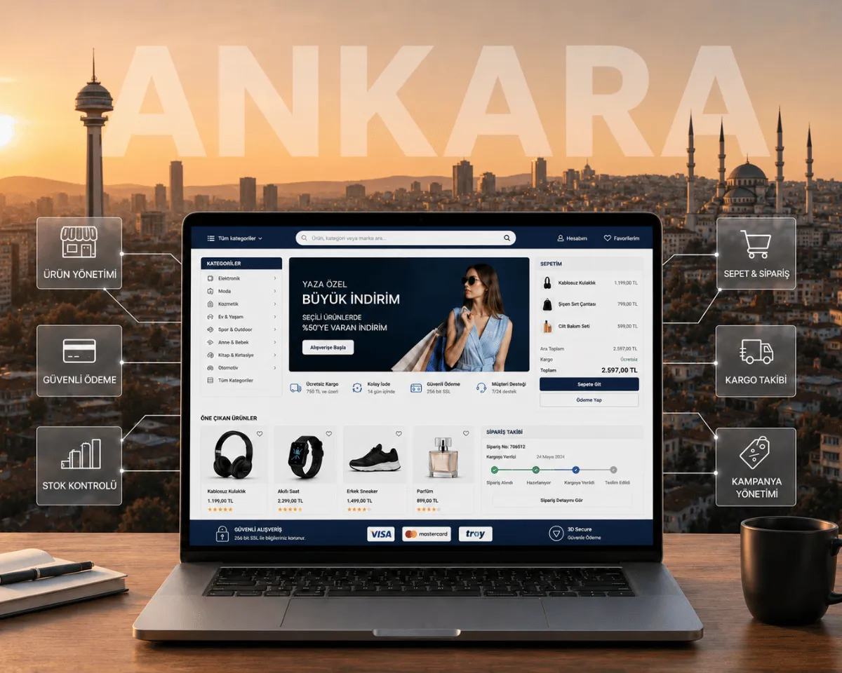 Ankara E-Ticaret Sitesi Kurulumu - Webioo