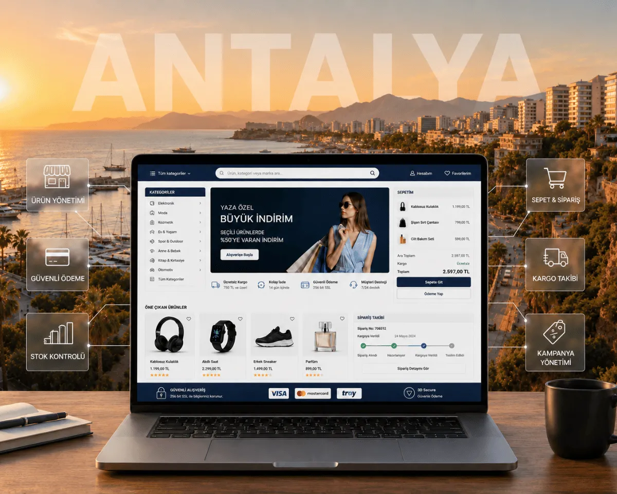 Antalya E-Ticaret Sitesi - Webioo