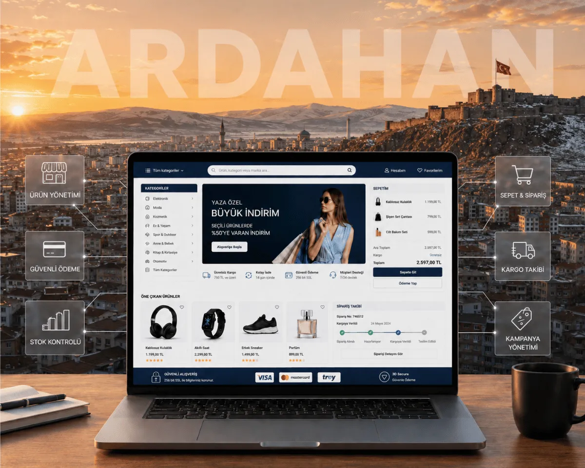 Ardahan e-ticaret sitesi | Webioo