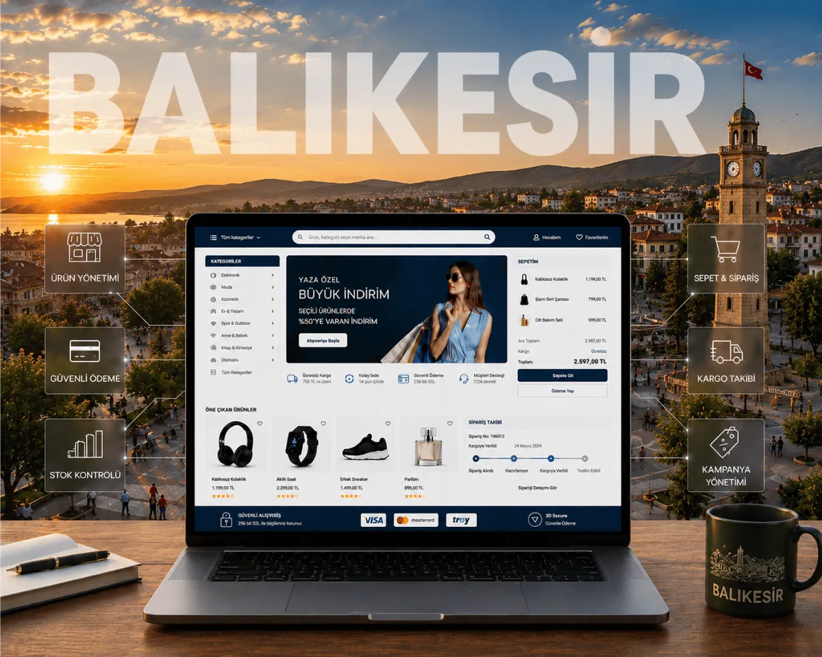 Balıkesir E-Ticaret Sitesi - Webioo