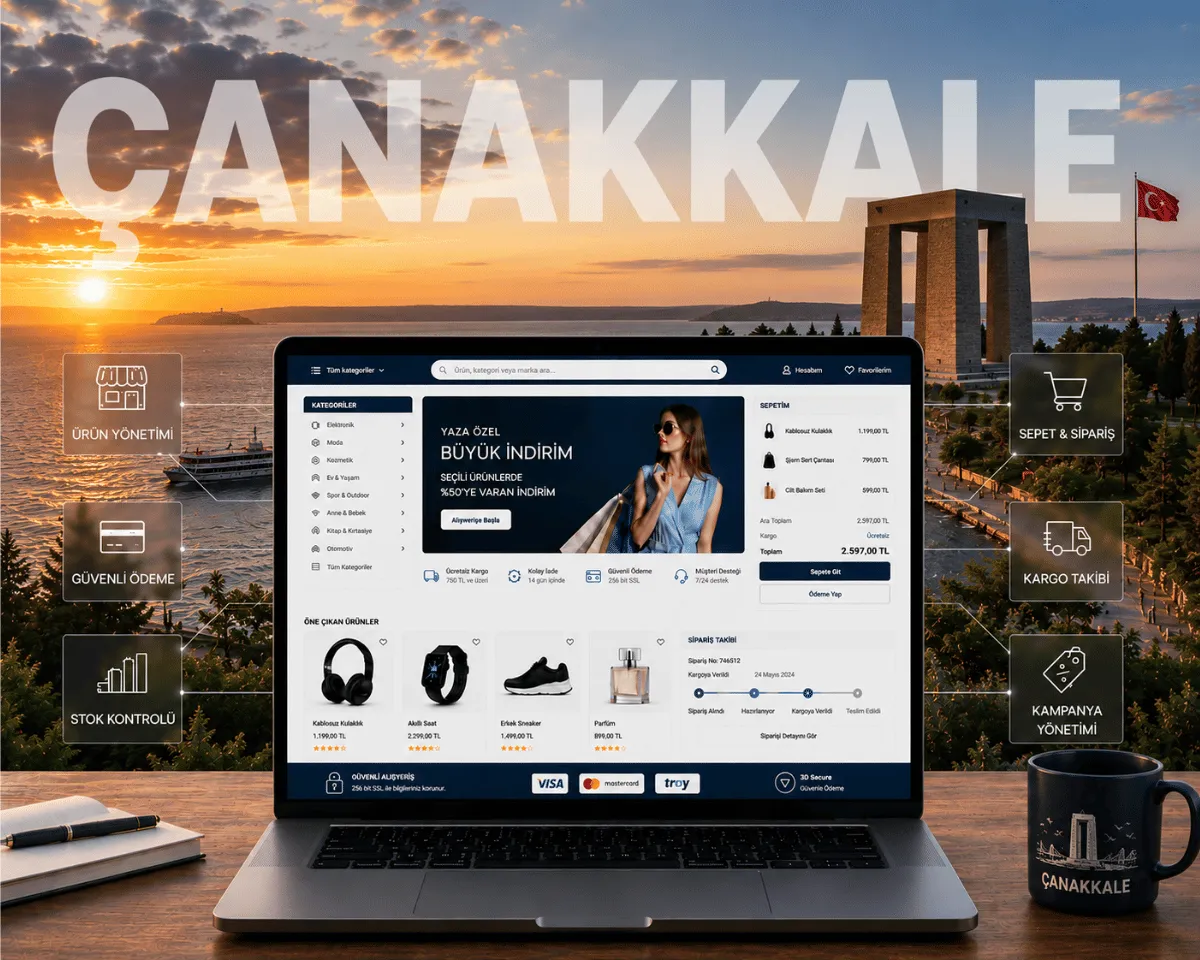 Çanakkale E-Ticaret Sitesi - Webioo