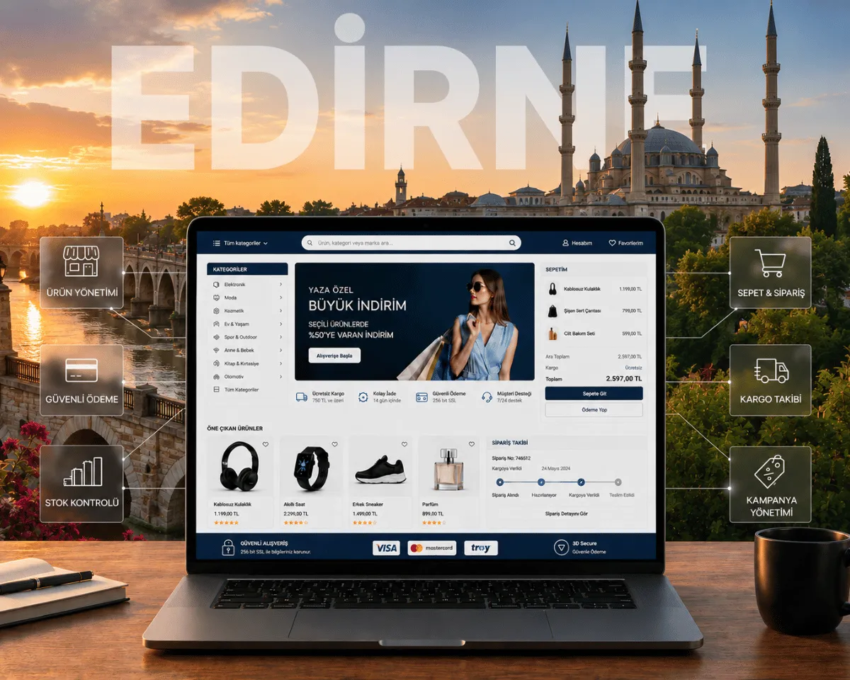 Edirne E-Ticaret Sitesi - Webioo
