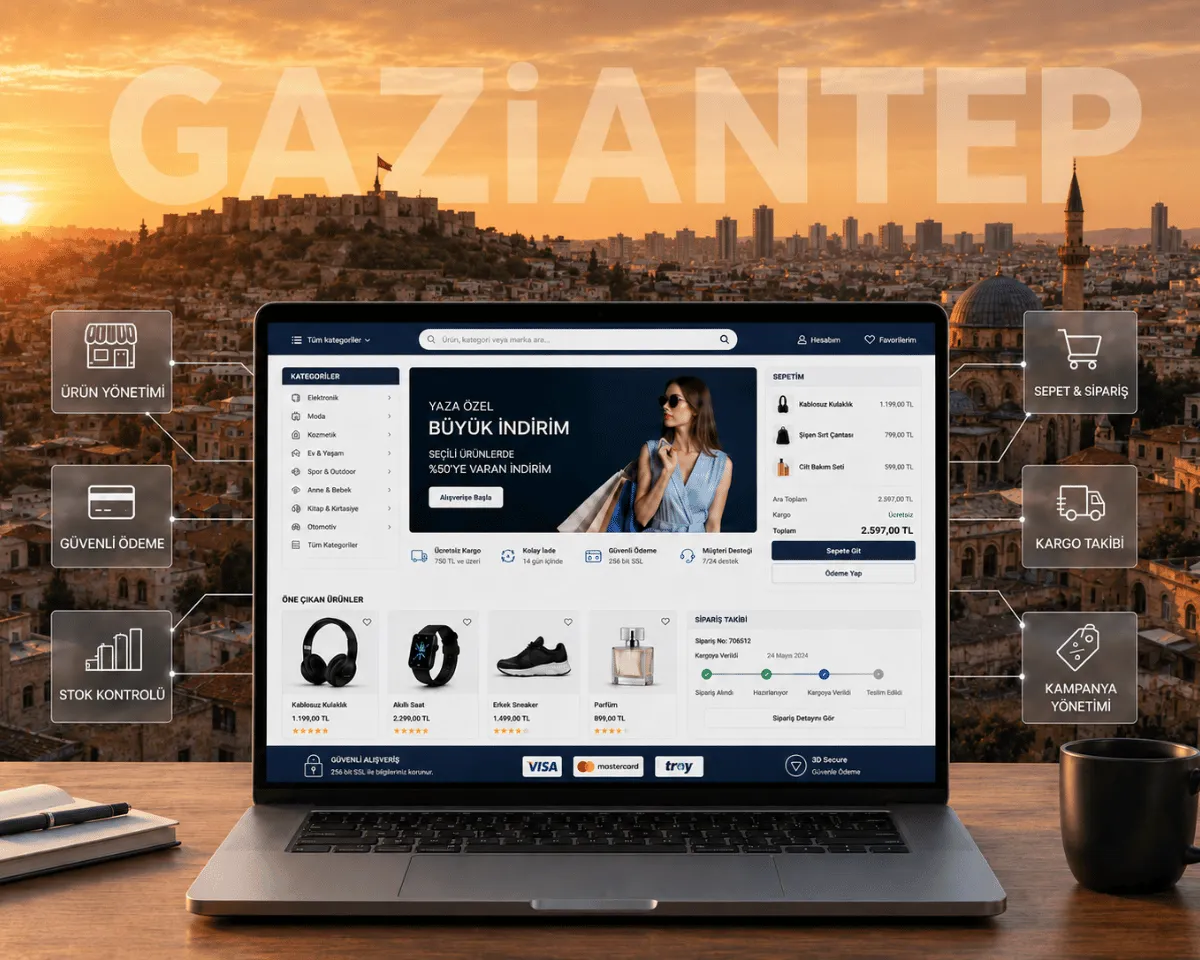Gaziantep E-Ticaret Sitesi - Webioo