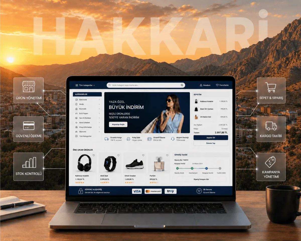 Hakkari E-Ticaret Sitesi - Webioo