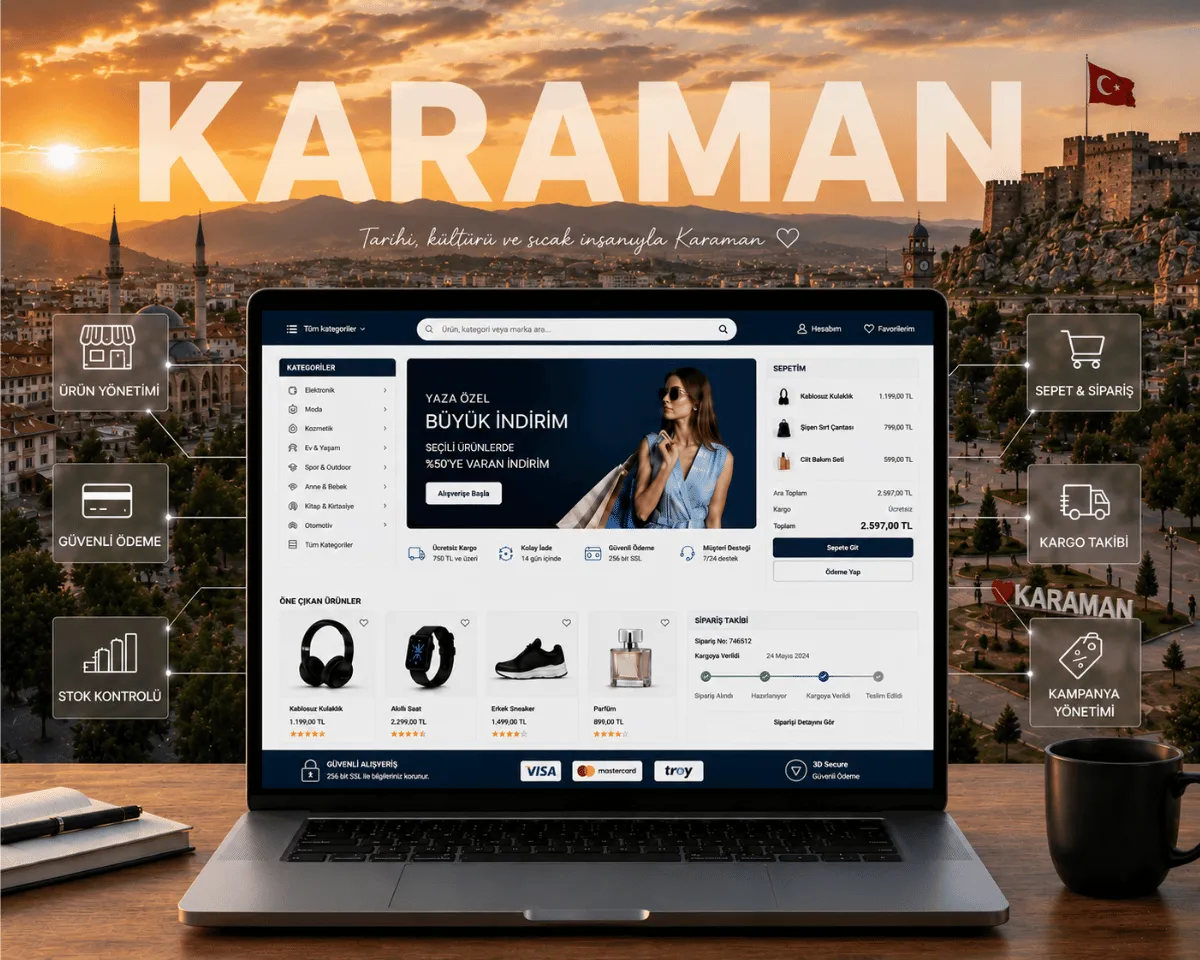 Karaman e-ticaret sitesi | Webioo