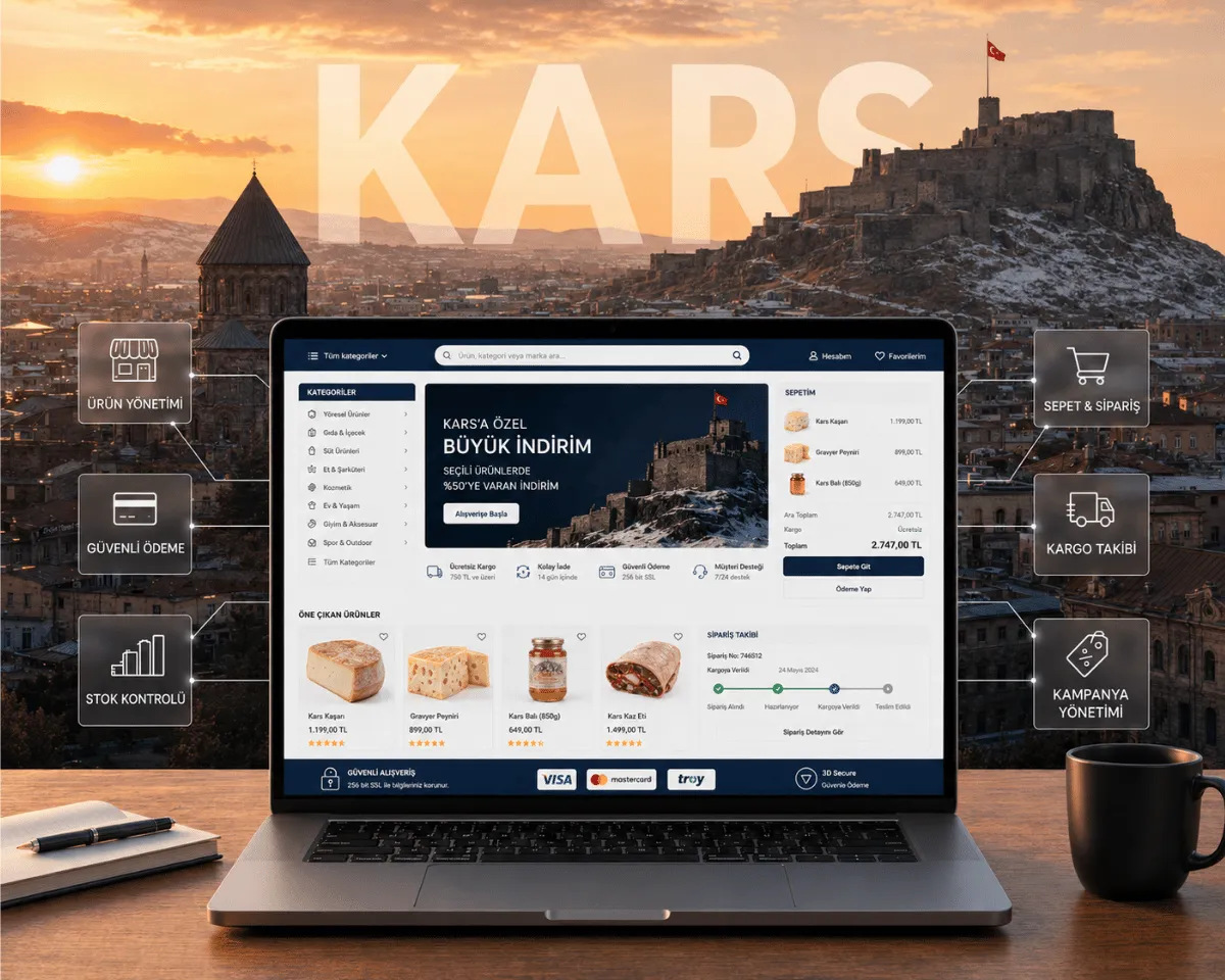 Kars e-ticaret sitesi | Webioo