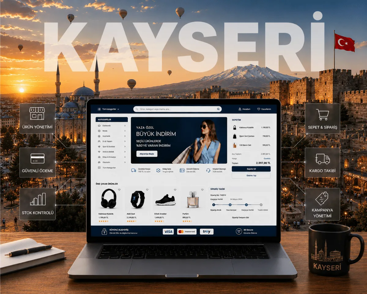 Kayseri E-Ticaret Sitesi - Webioo