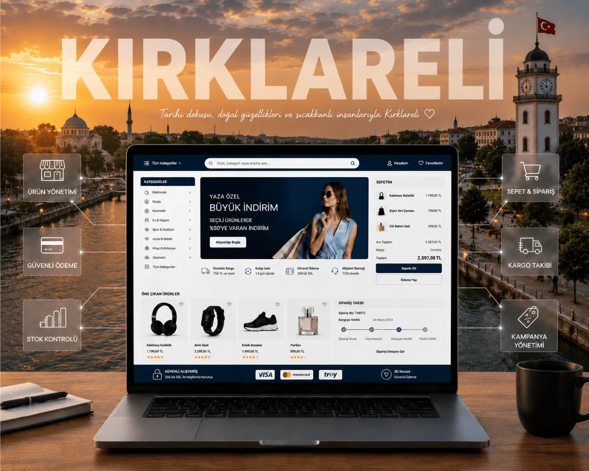 Kırklareli E-Ticaret Sitesi - Webioo