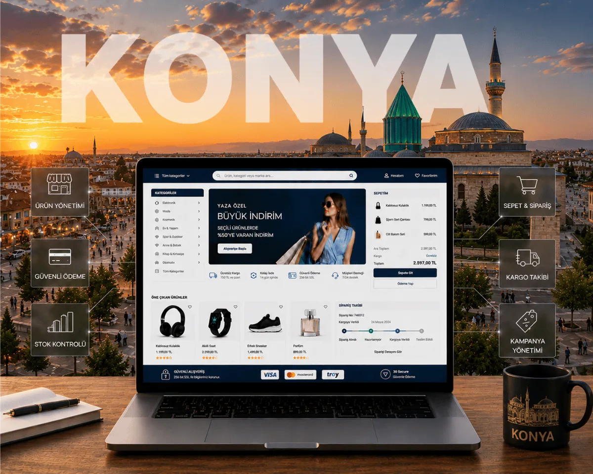 Konya E-Ticaret Sitesi - Webioo