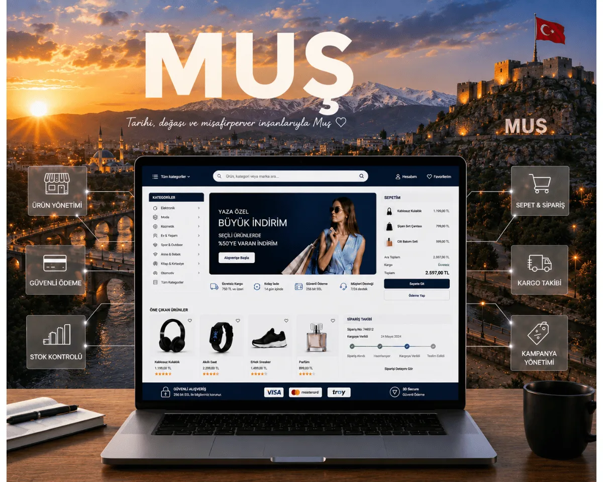 Muş e-ticaret sitesi | Webioo