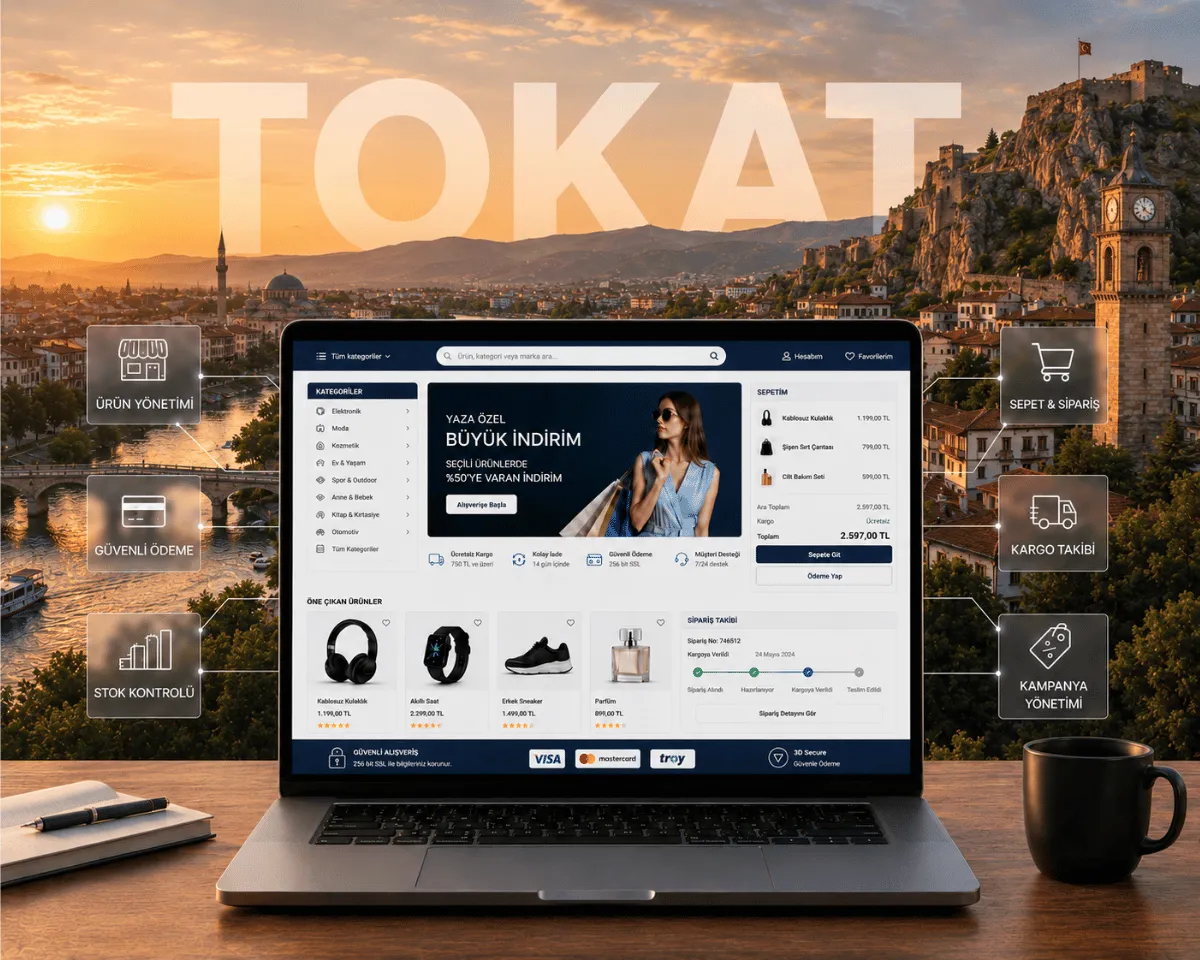 Tokat e-ticaret sitesi | Webioo