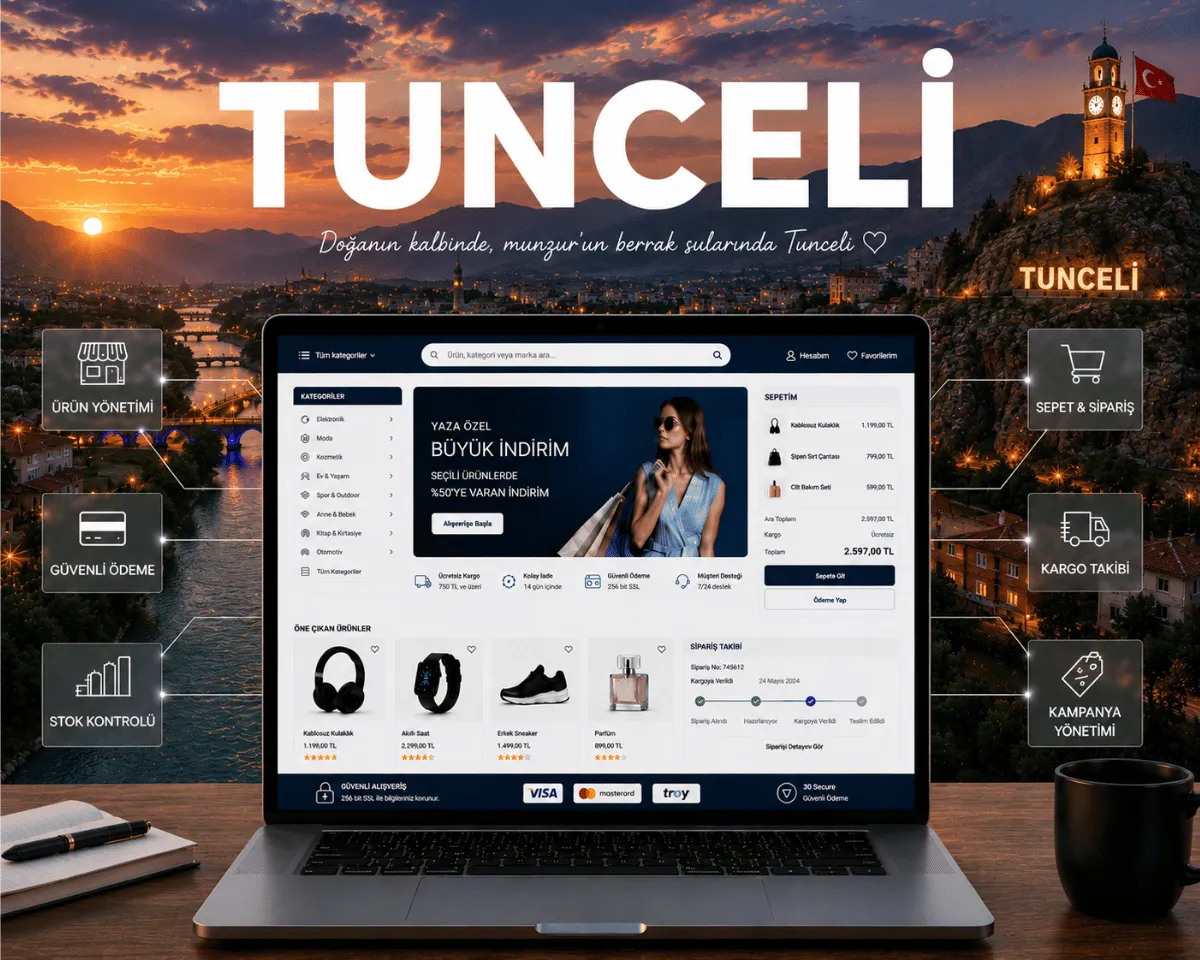 Tunceli e-ticaret sitesi | Webioo