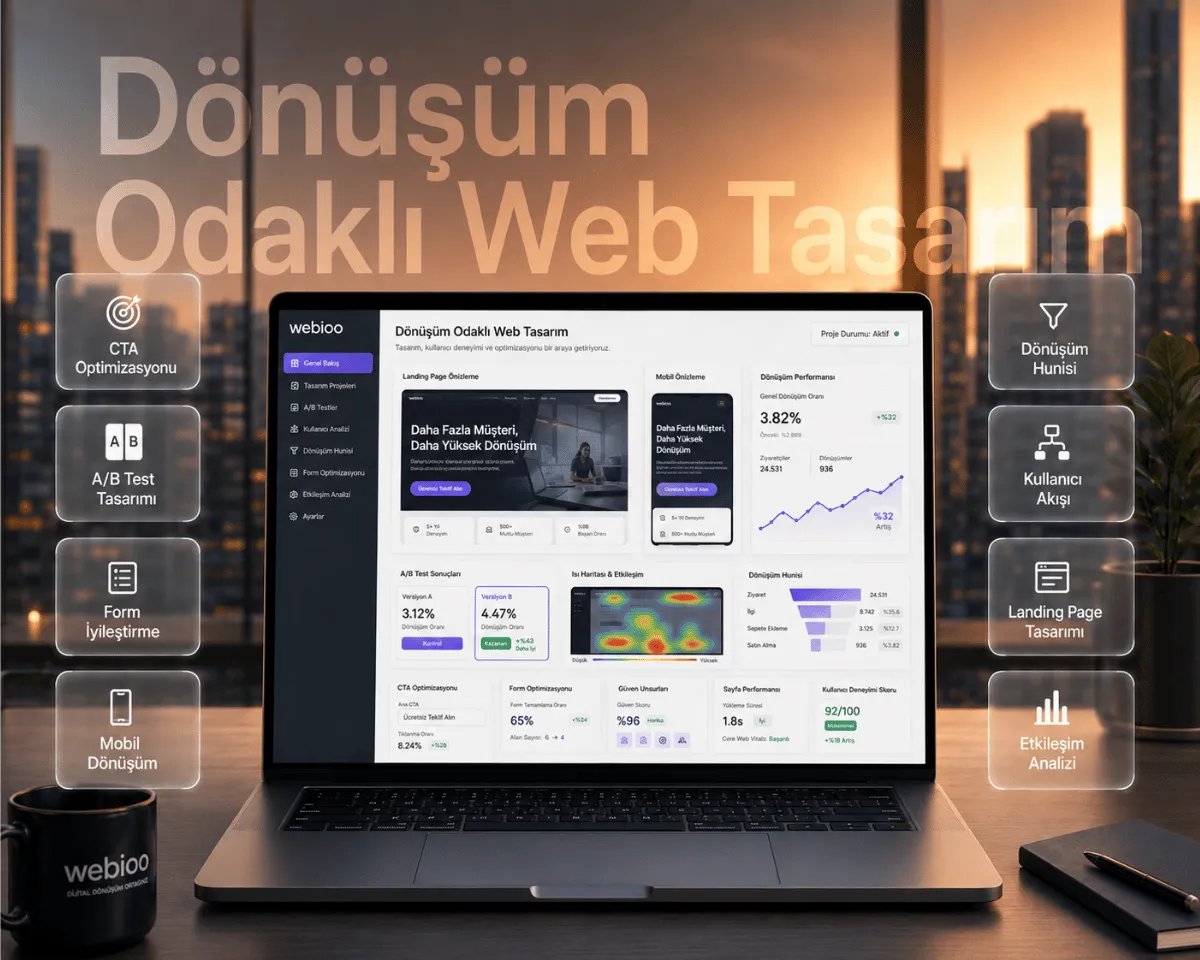 Dönüşüm Odaklı Web Tasarım hizmeti | Webioo