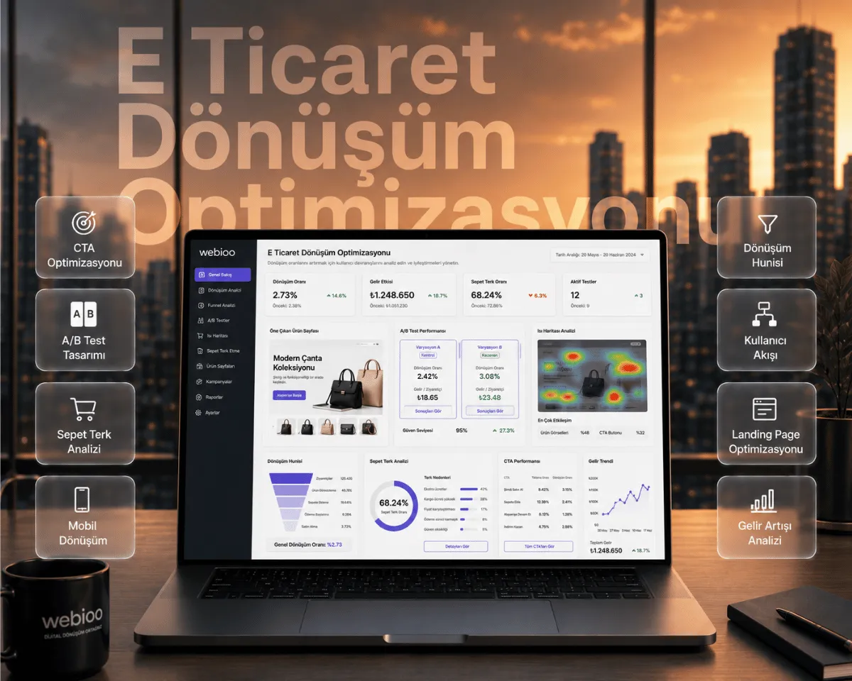 E Ticaret Dönüşüm Optimizasyonu hizmeti | Webioo