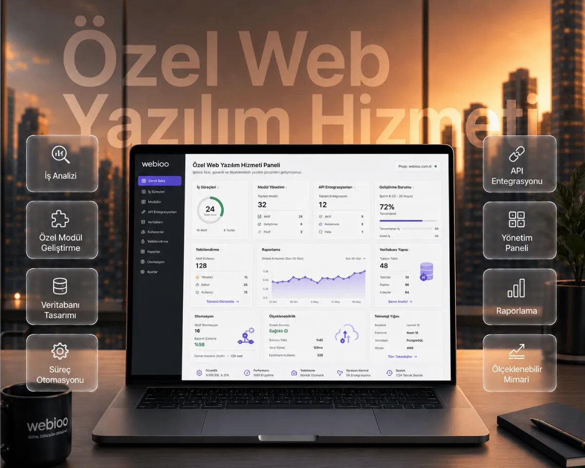 Özel Web Yazılım Hizmeti hizmeti | Webioo