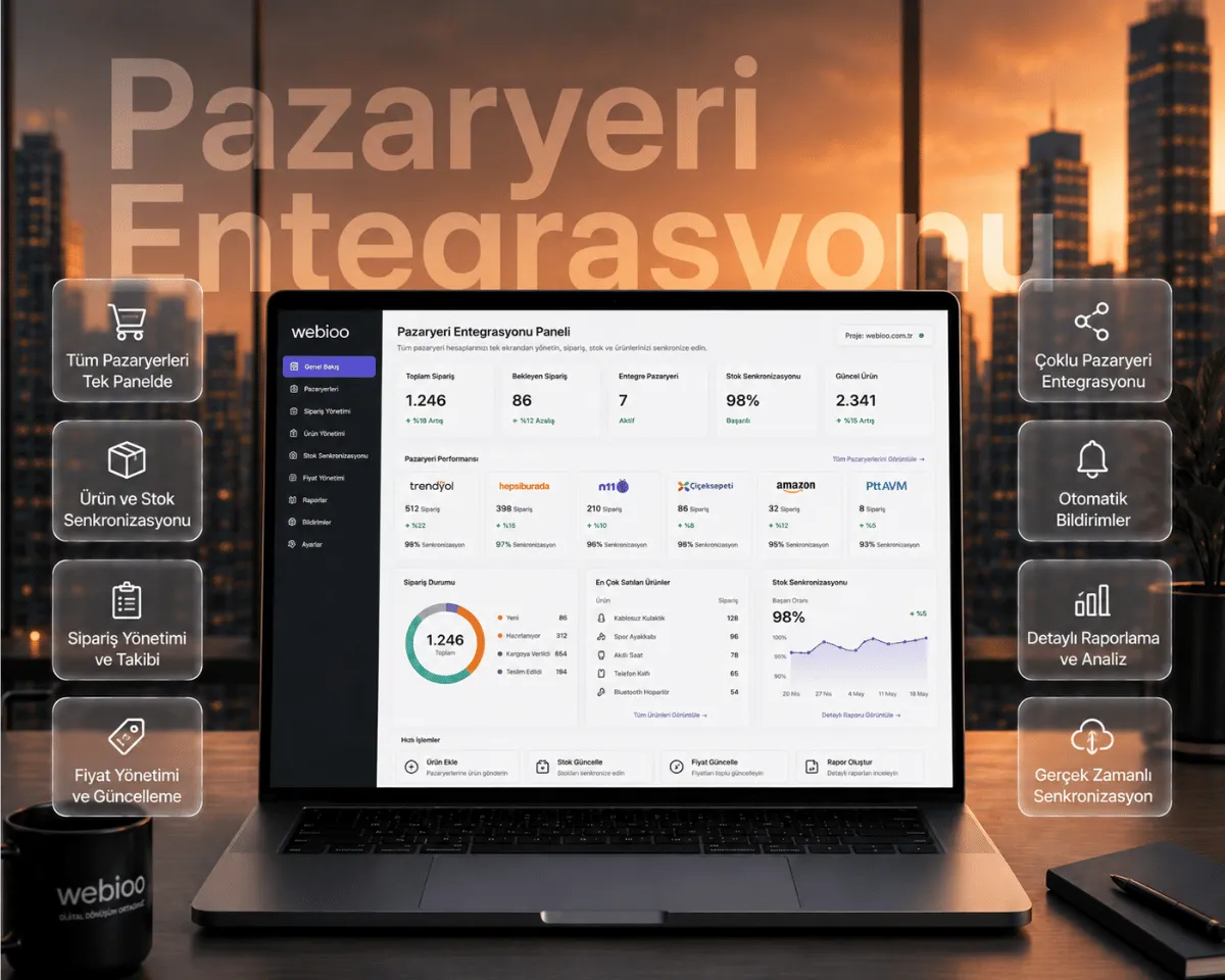 Pazaryeri Entegrasyonu hizmeti | Webioo