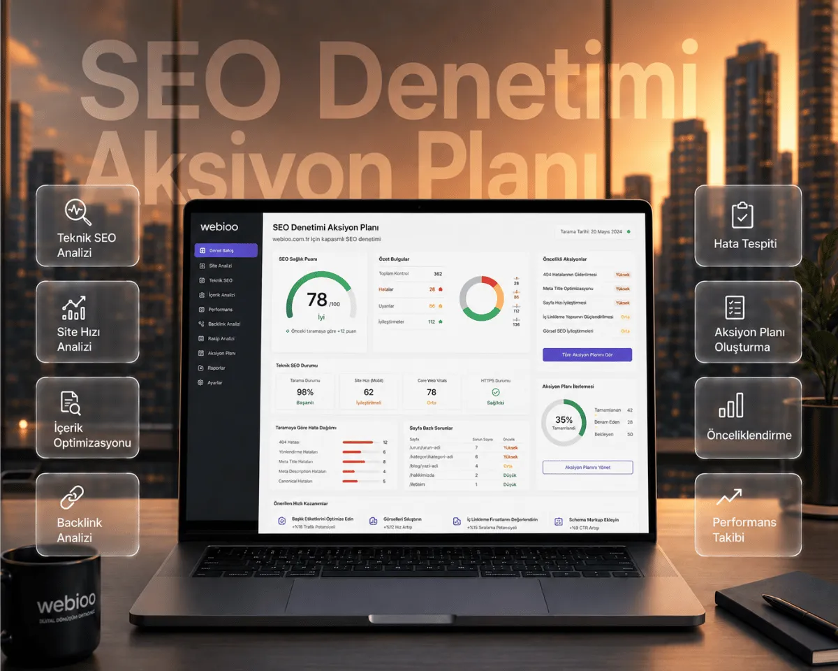 SEO Denetimi ve Aksiyon Planı hizmeti | Webioo