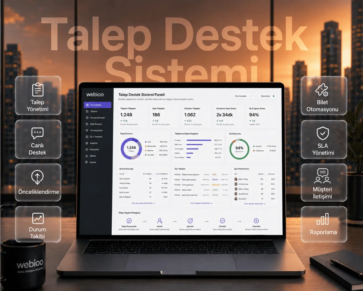 Talep Destek Sistemi hizmeti | Webioo