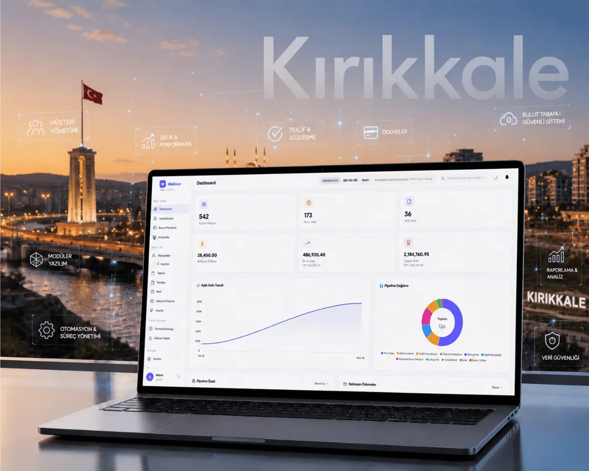 Kırıkkale web yazılım | Webioo