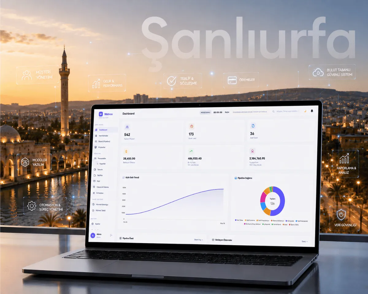 Şanlıurfa Web Yazılım - Webioo