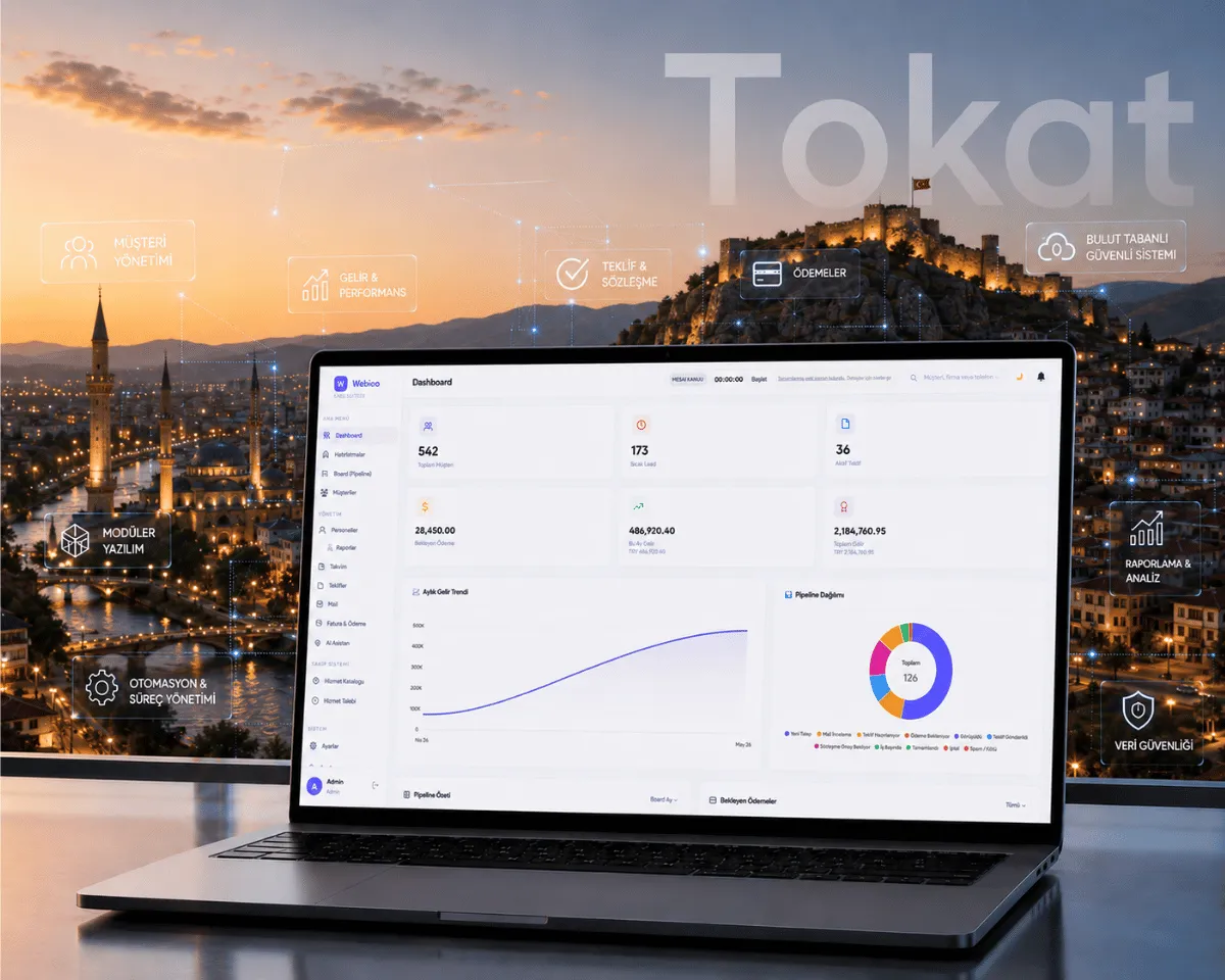 Tokat Web Yazılım Hizmeti - Webioo