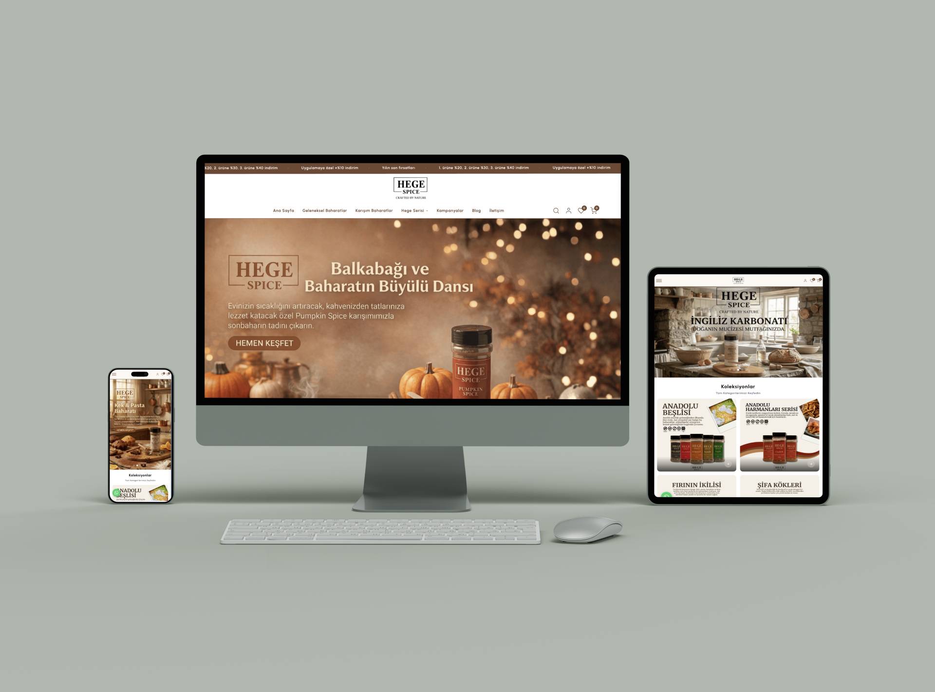 Hege Spice – Taze ve Doğal Baharat Çeşitleri Web Sitesi