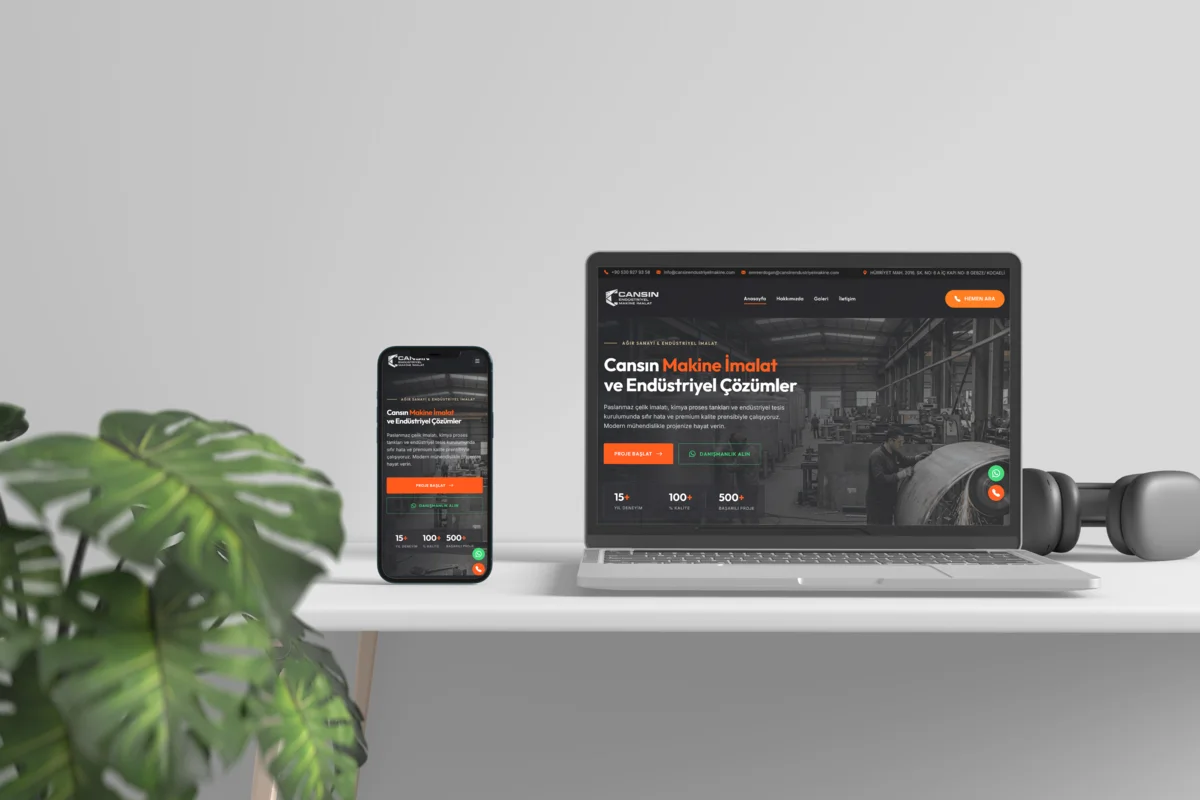 Cansın Endüstriyel Kurumsal Web Sitesi