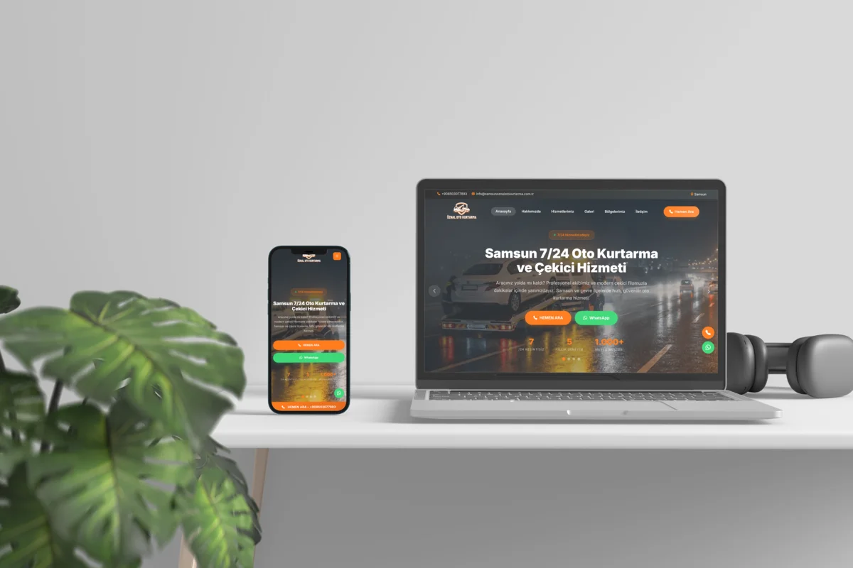 Öznal Oto Kurtarma Kurumsal Web Sitesi