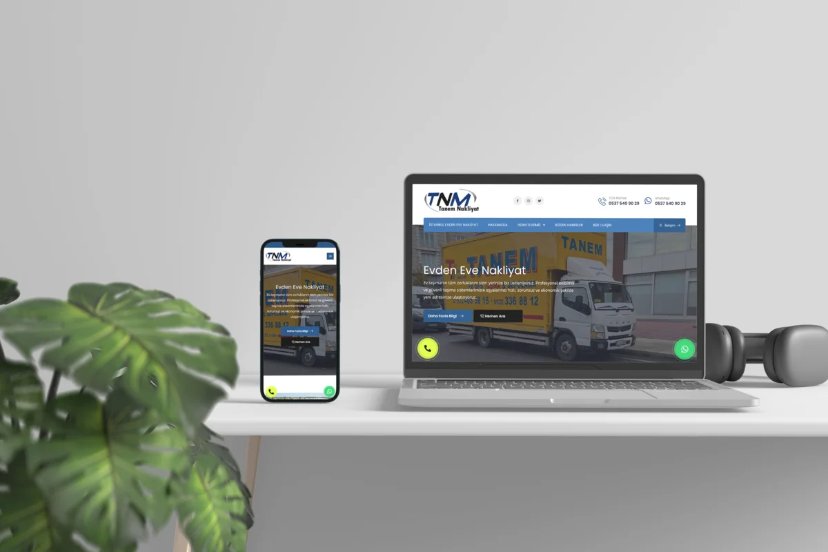 Tanem Nakliyat Kurumsal Web Sitesi
