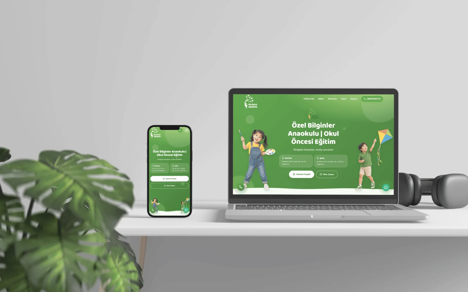 Özel Bilginler Anaokulu Kurumsal Web Sitesi