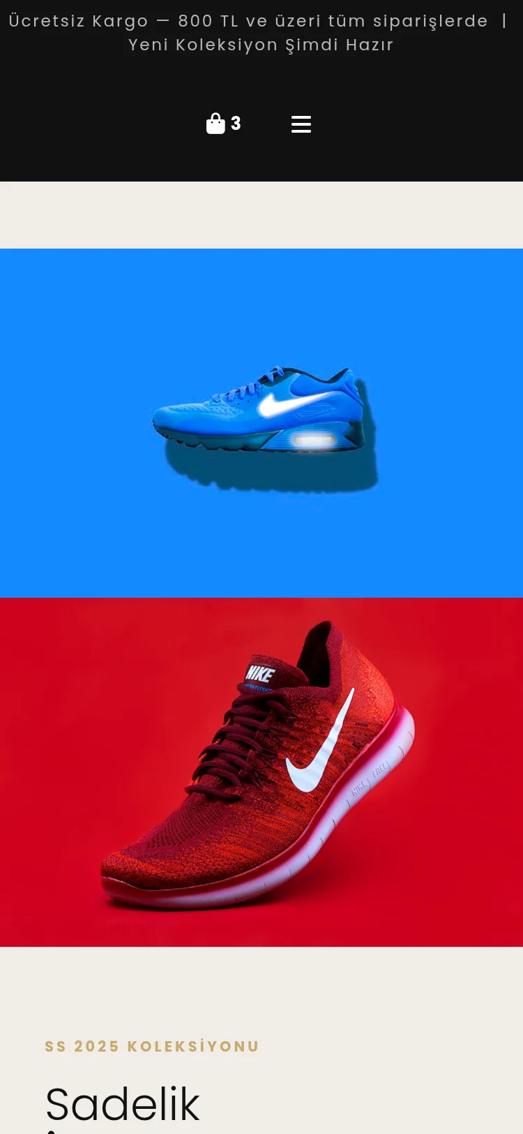 Ayakkabı & Sneaker E-Ticaret #2 - Mobil Gorunum