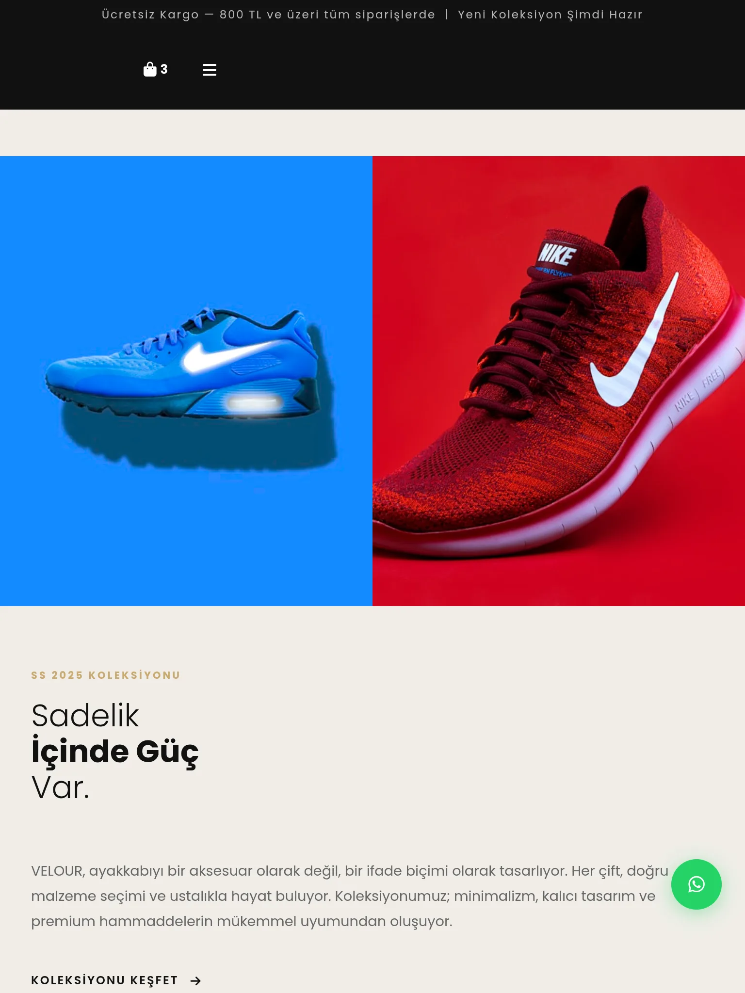 Ayakkabı & Sneaker E-Ticaret #2 - Tablet Gorunum
