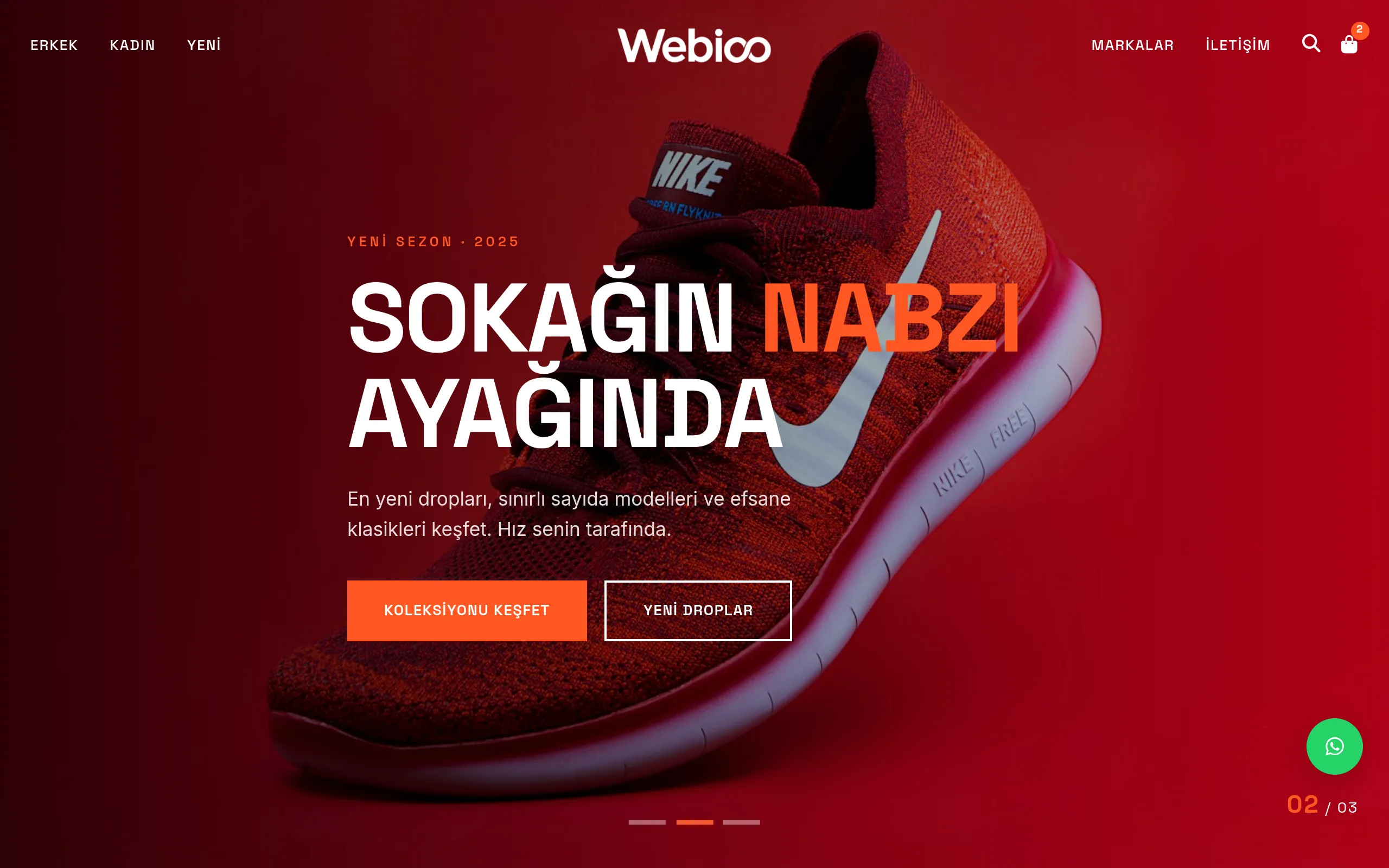Ayakkabı & Sneaker E-Ticaret #4 - Masaustu Gorunum