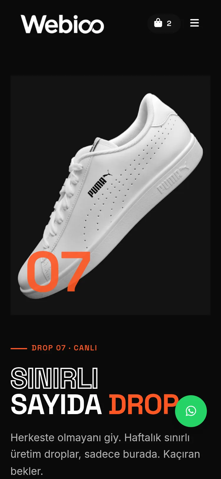 Ayakkabı & Sneaker E-Ticaret #6 - Mobil Gorunum