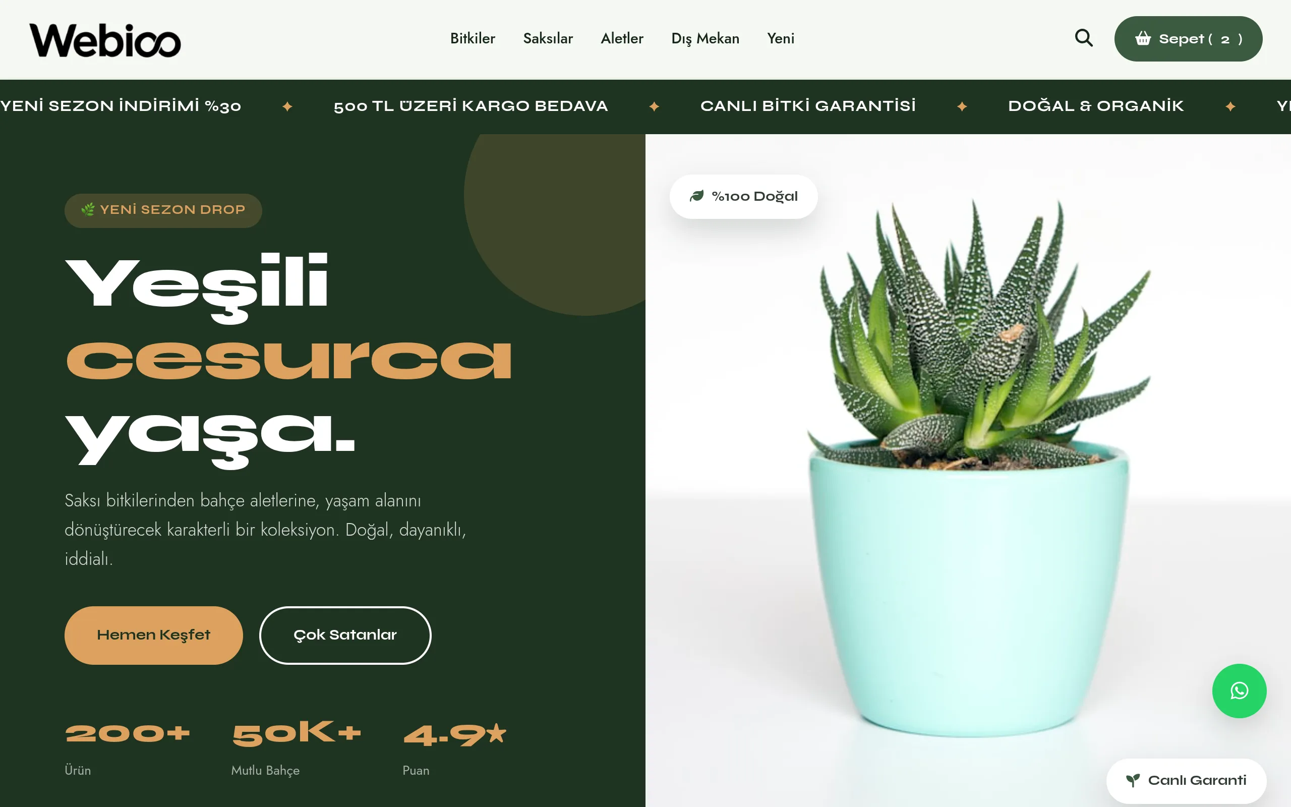 Bahçe & Dış Mekan E-Ticaret #3 - Masaustu Gorunum
