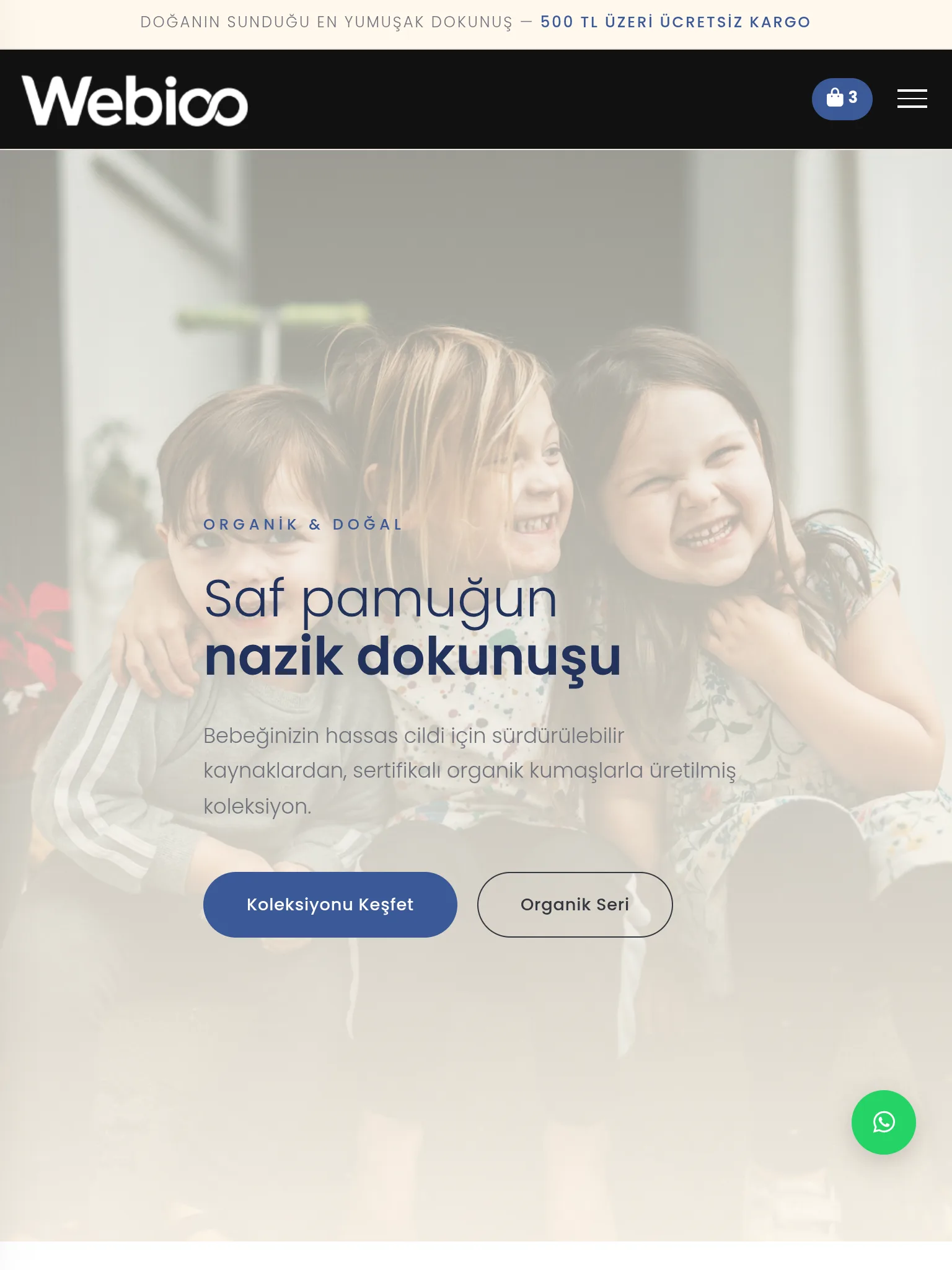 Çocuk & Bebek E-Ticaret #2 - Tablet Gorunum