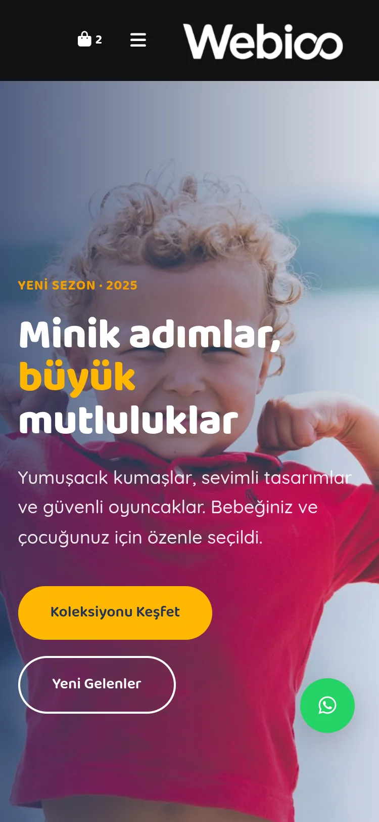Çocuk & Bebek E-Ticaret #4 - Mobil Gorunum