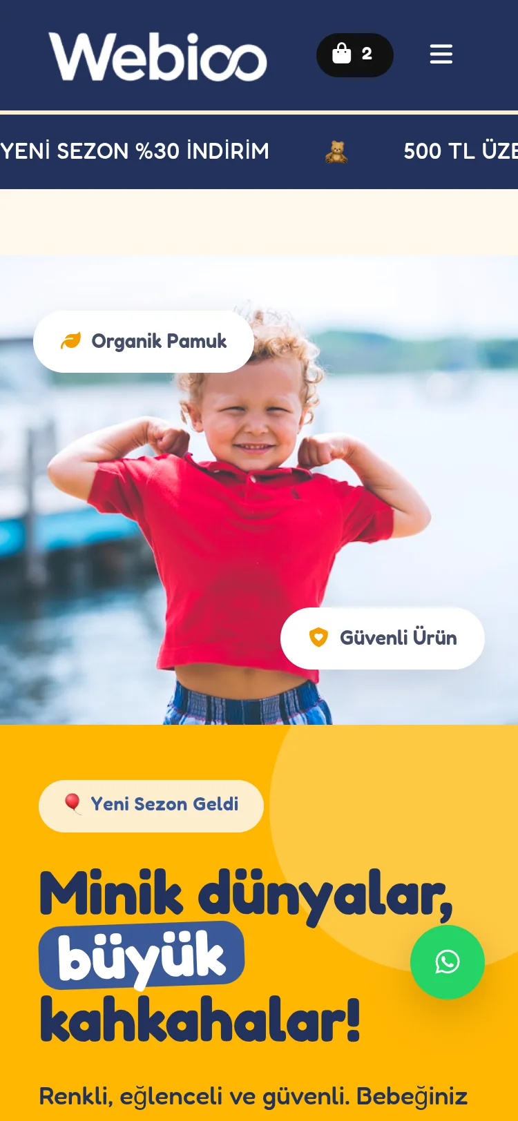 Çocuk & Bebek E-Ticaret #6 - Mobil Gorunum