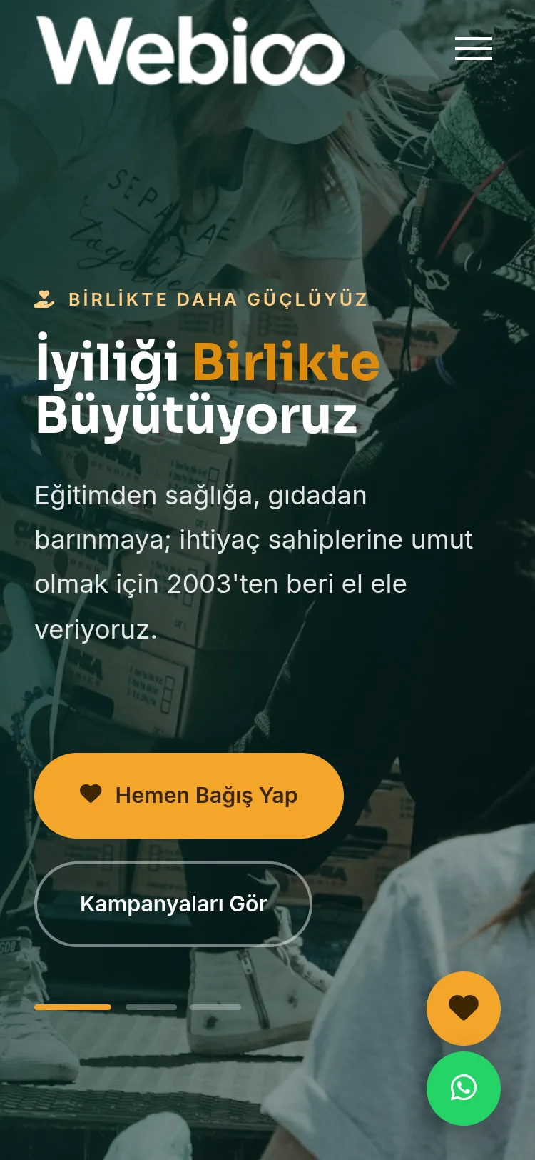 Dernek & STK Şablonu #1 - Mobil Gorunum