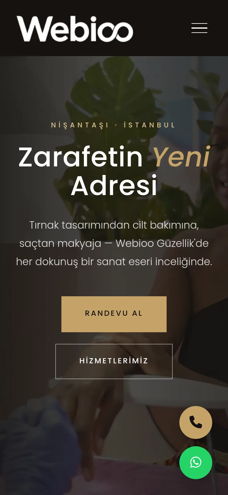 Estetik & Güzellik Şablonu #1 - Mobil Gorunum
