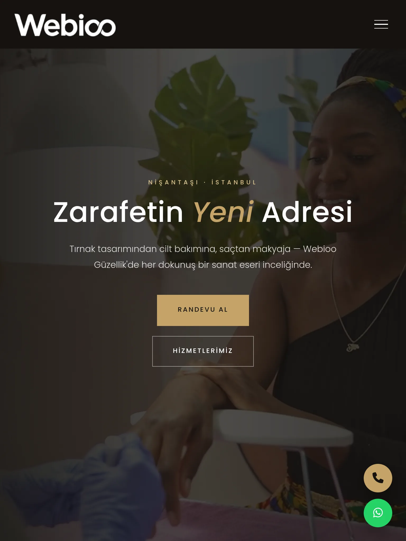 Estetik & Güzellik Şablonu #1 - Tablet Gorunum