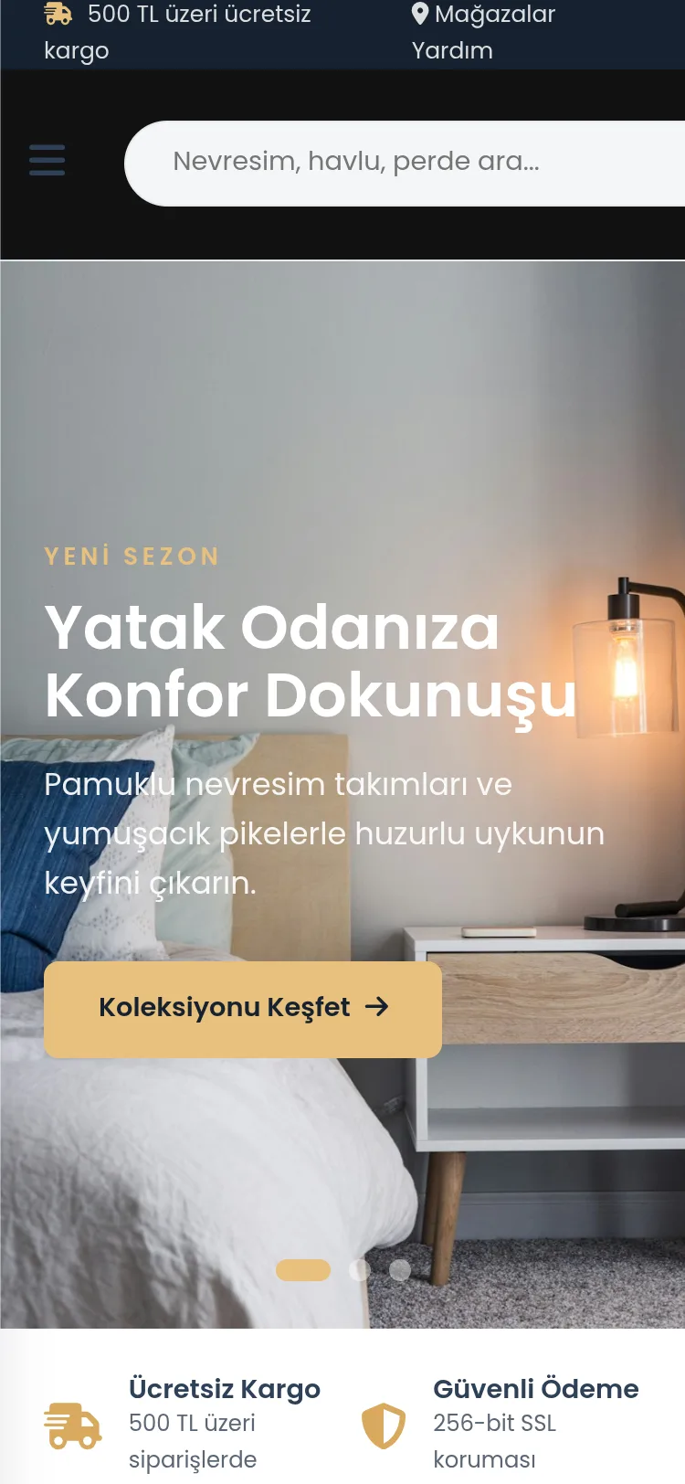Ev Tekstili E-Ticaret #1 - Mobil Gorunum