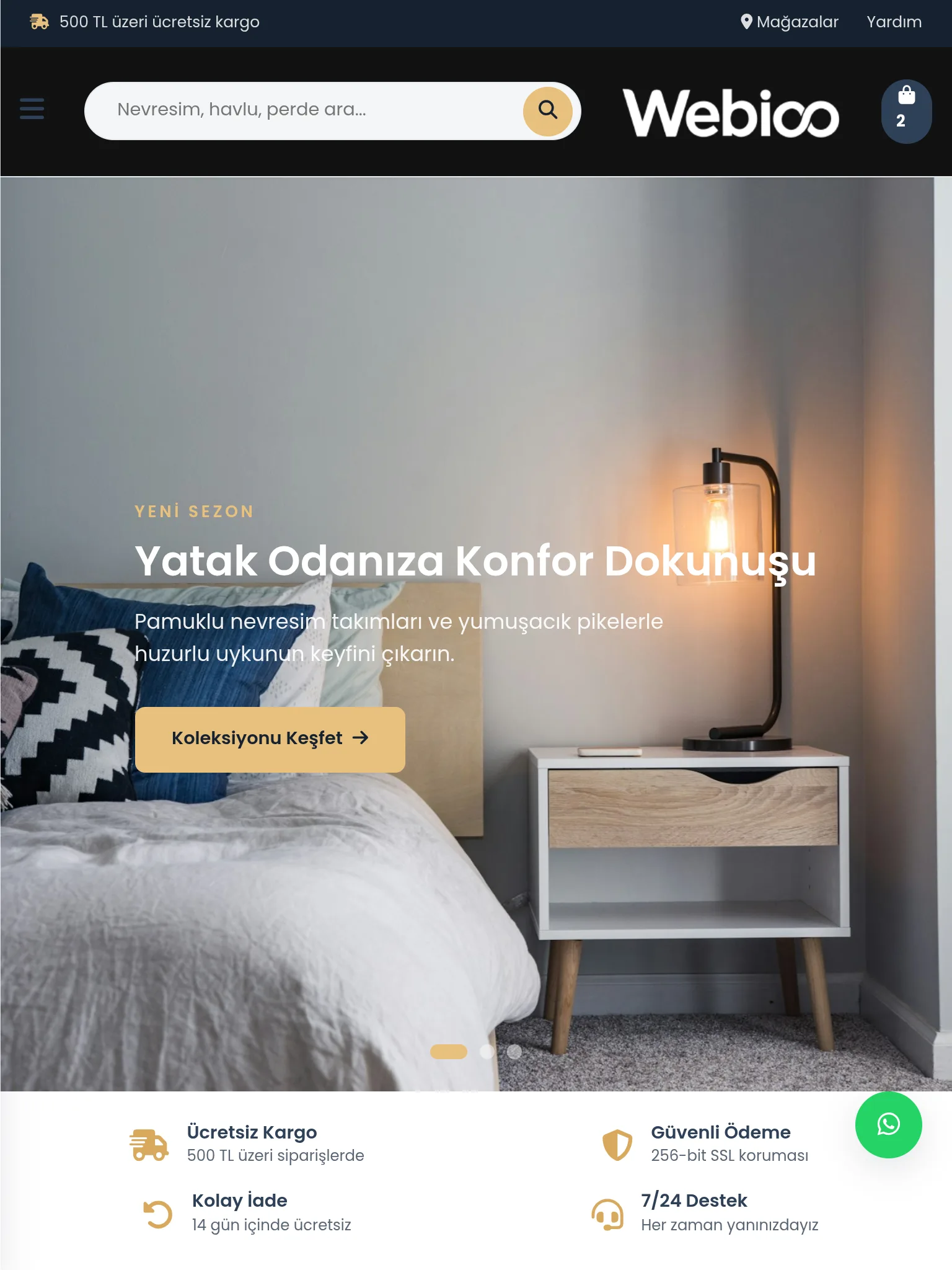 Ev Tekstili E-Ticaret #1 - Tablet Gorunum