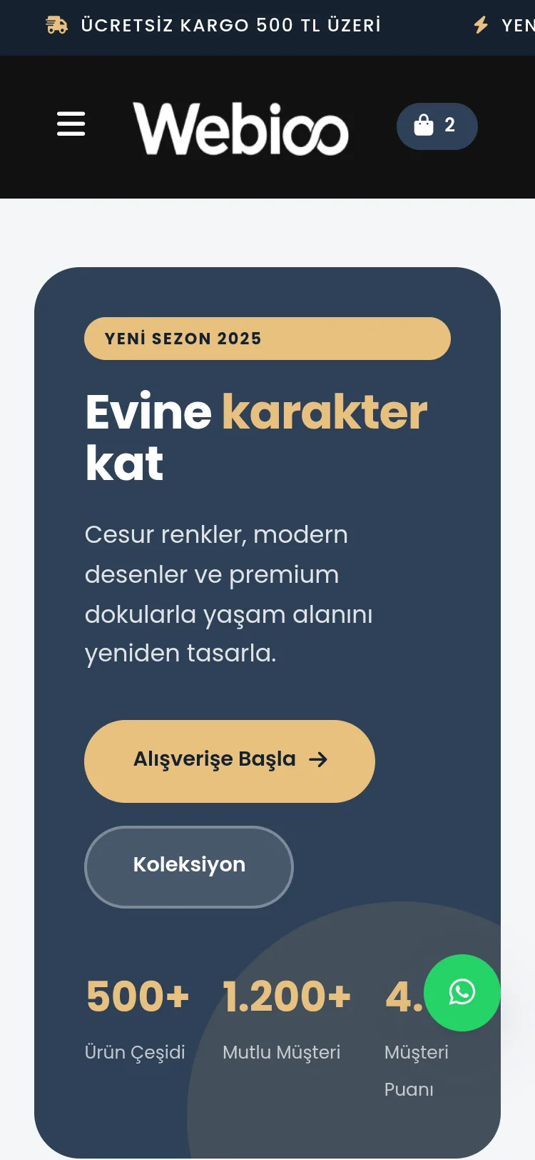 Ev Tekstili E-Ticaret #3 - Mobil Gorunum