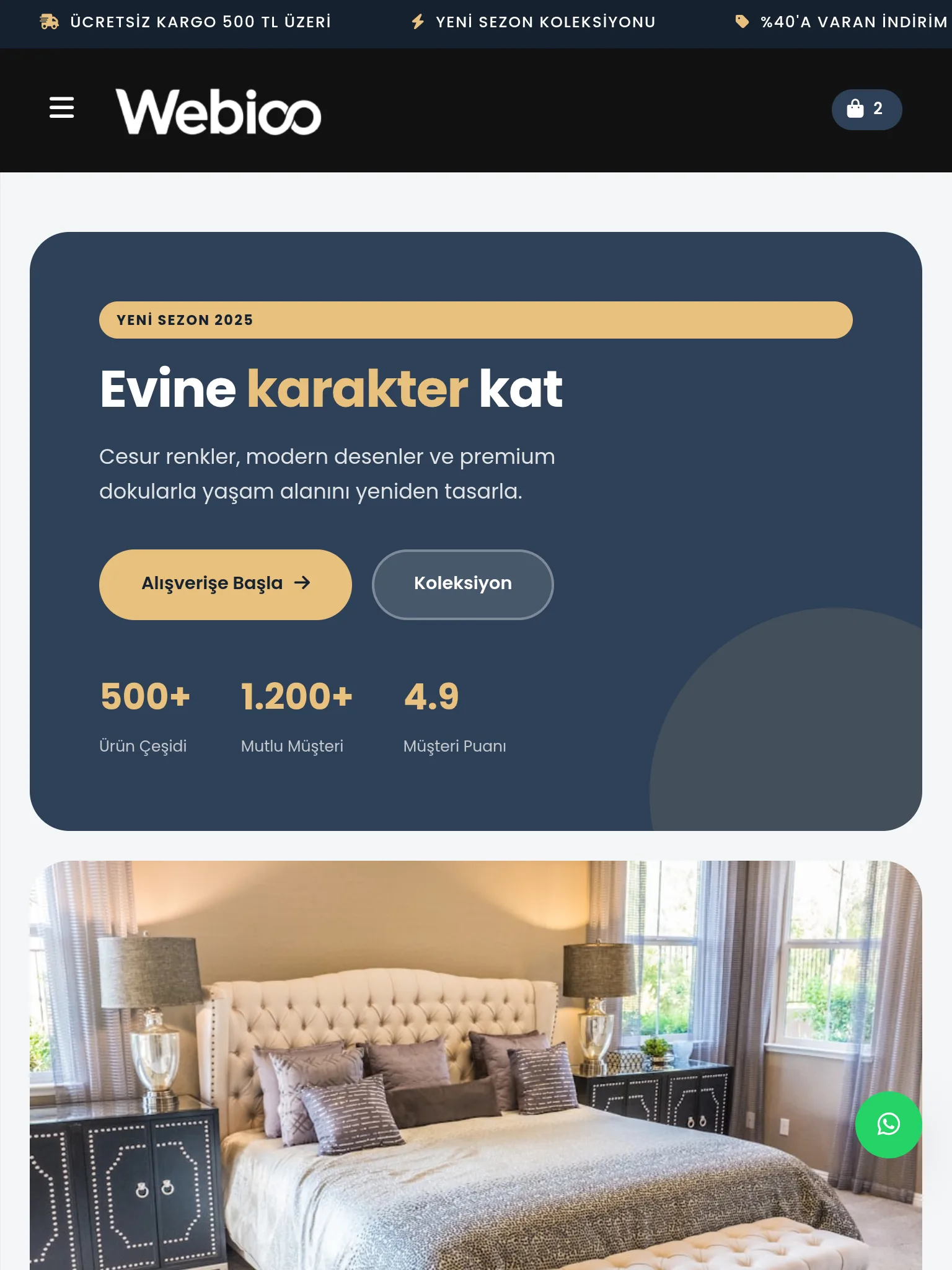 Ev Tekstili E-Ticaret #3 - Tablet Gorunum