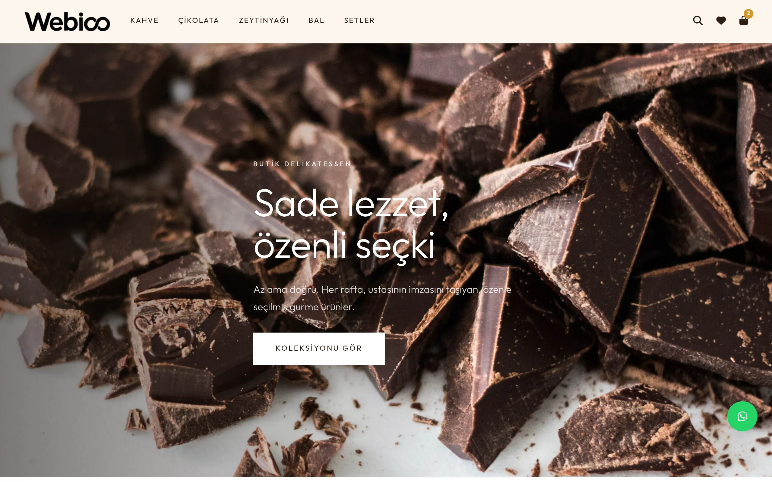 Gurme & Yiyecek-İçecek E-Ticaret #2 - Masaustu Gorunum
