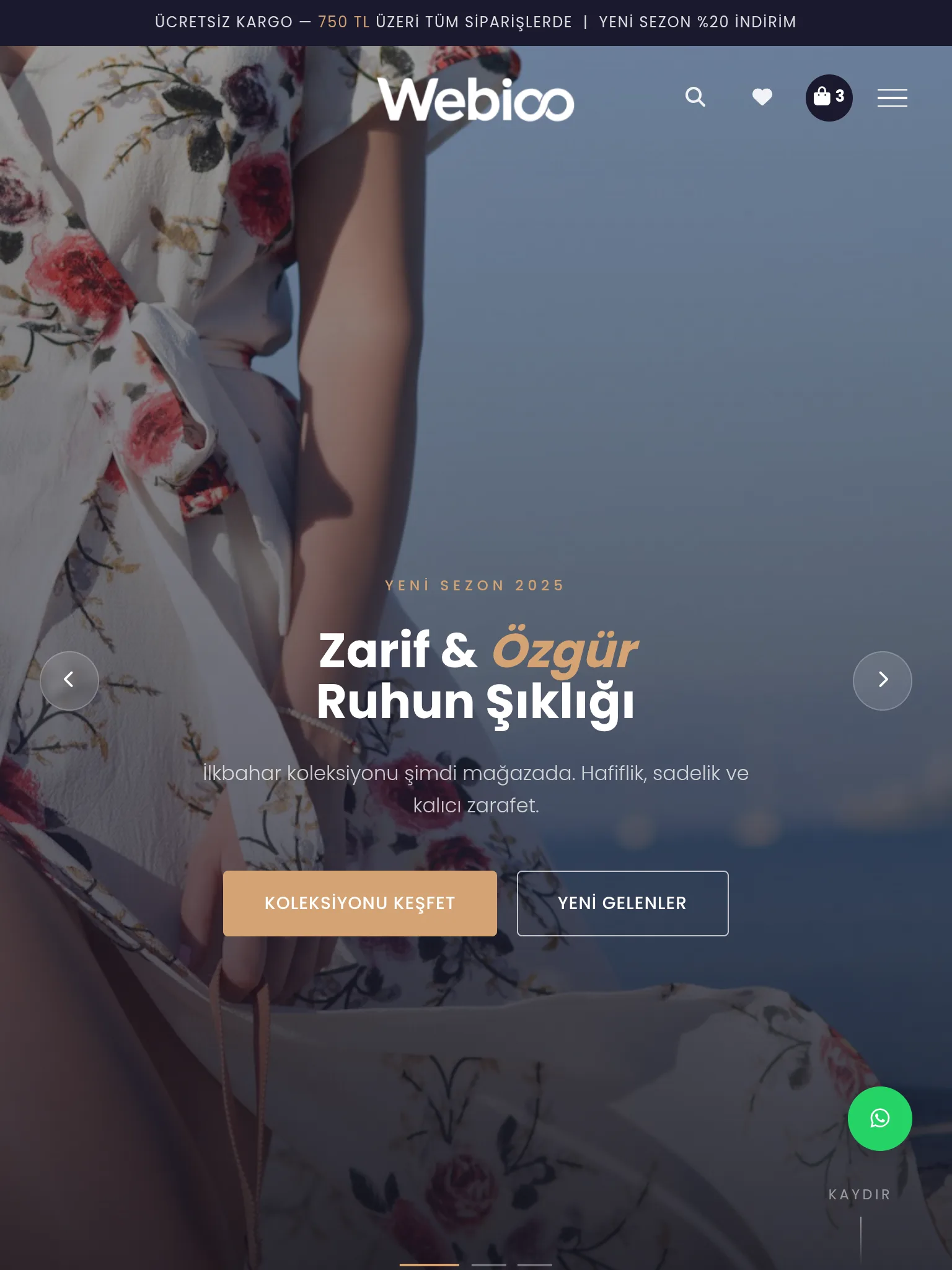Kadın & Genel Giyim E-Ticaret #1 - Tablet Gorunum