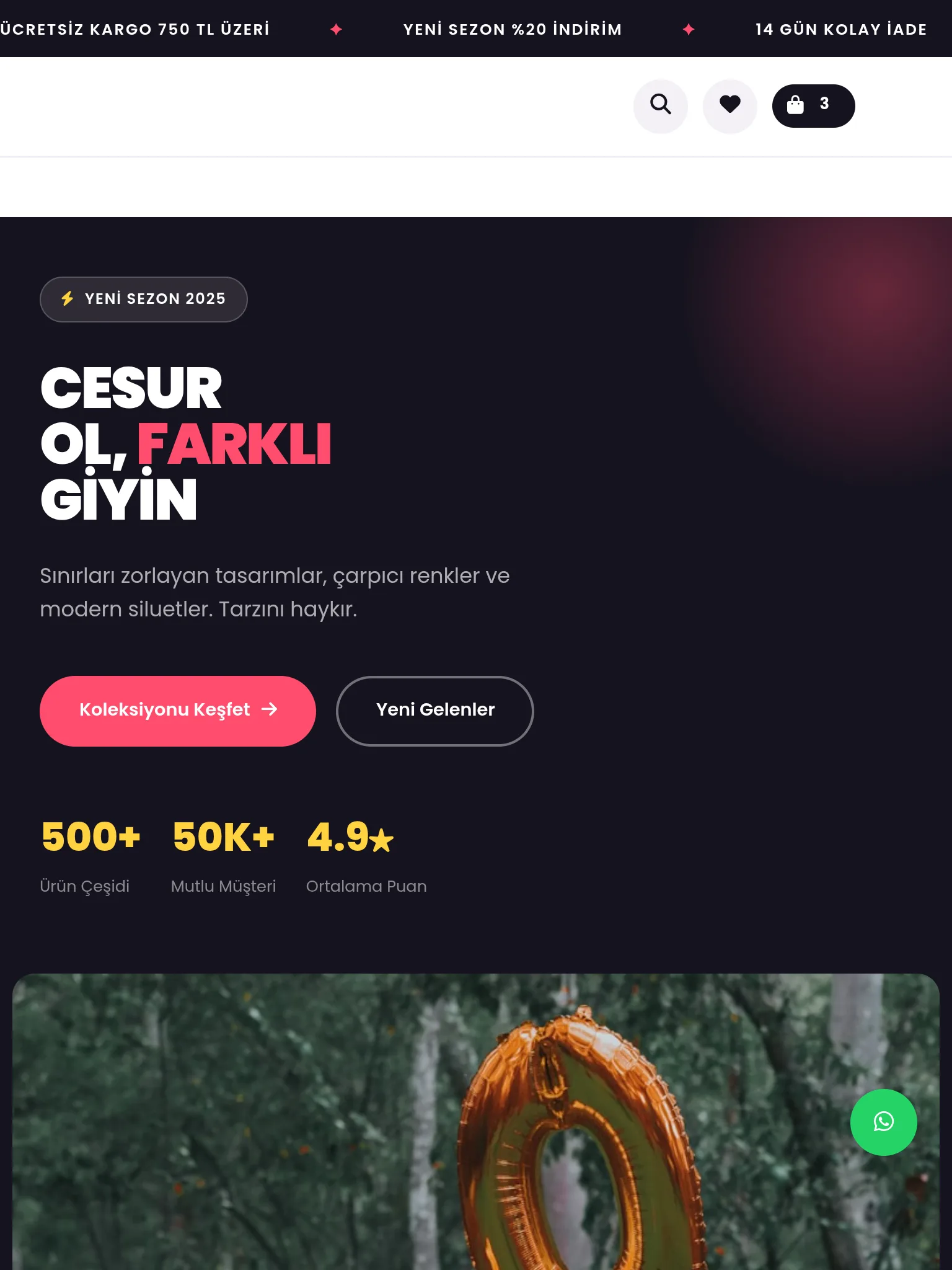 Kadın & Genel Giyim E-Ticaret #3 - Tablet Gorunum