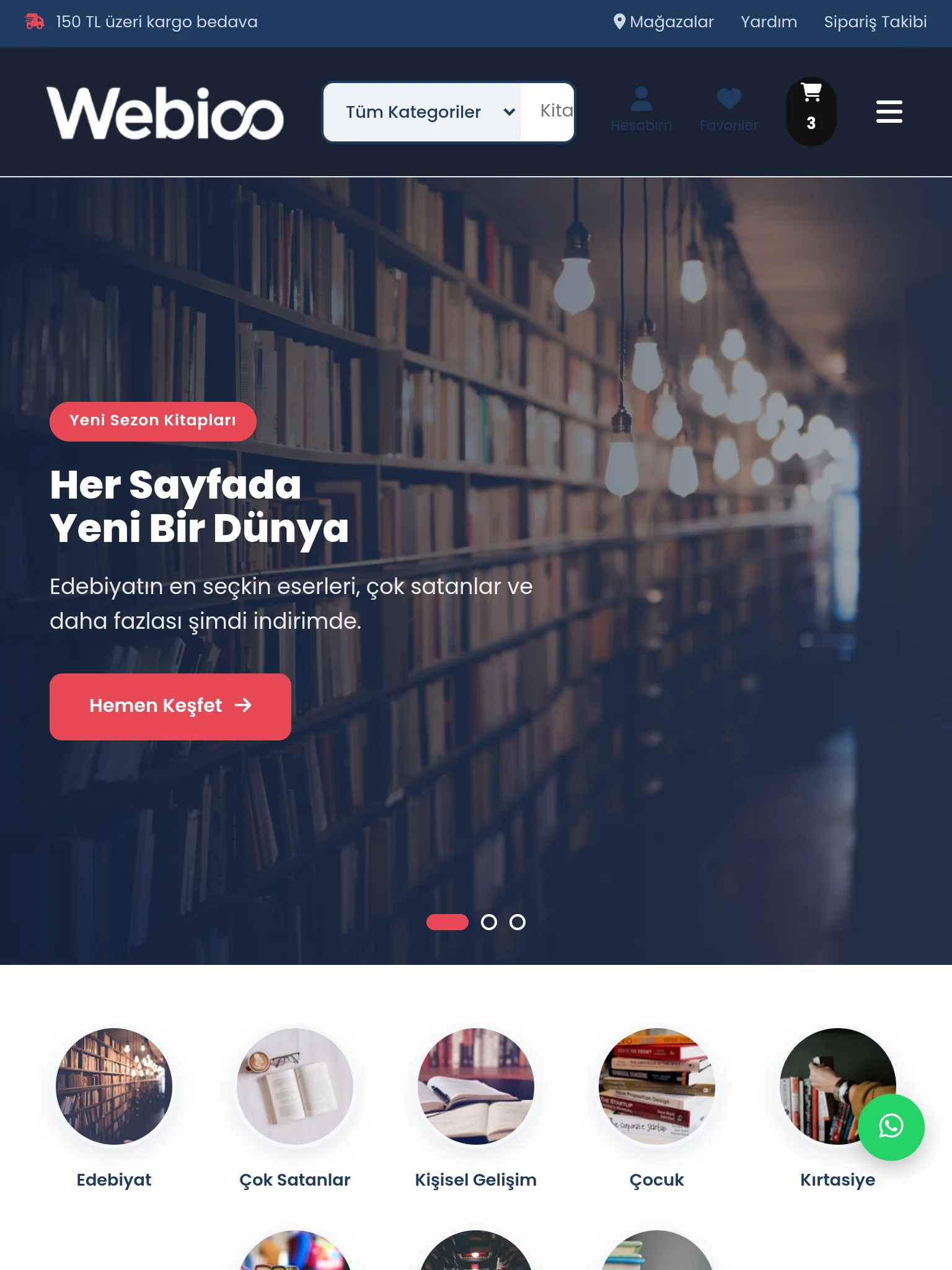 Kitap & Kırtasiye E-Ticaret #1 - Tablet Gorunum
